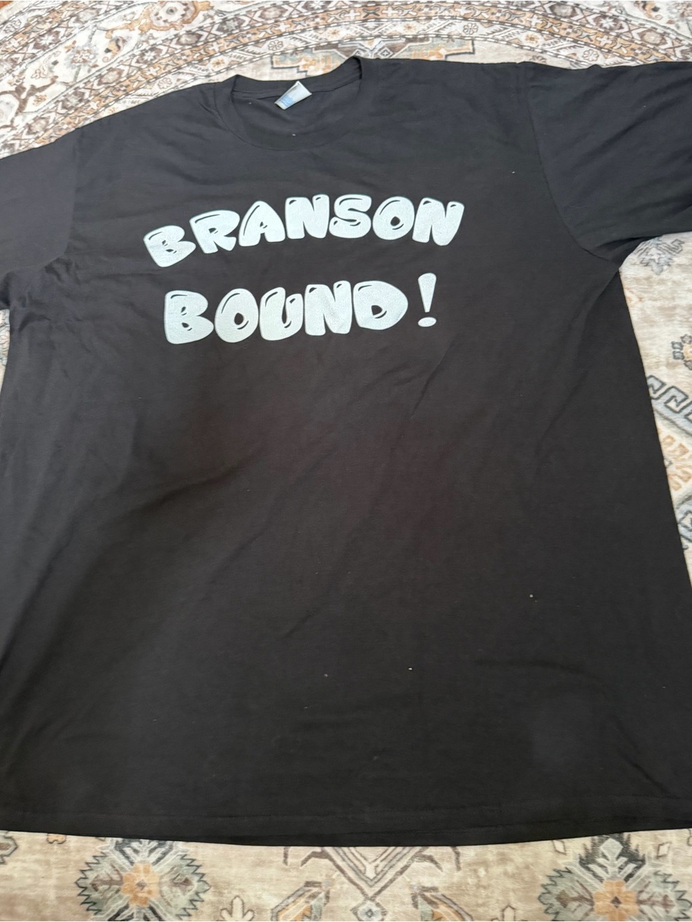 Port and Company Black 'Branson Bound!' Graphic Tee 2XL/2TG/2EG